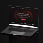 Securestrux homepage hero on laptop