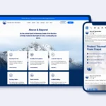 Bank of the Rockies website mockup and LinkedIn Profile