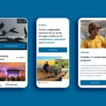 Catalina Island Conservancy mobile website mockups