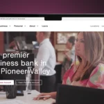 New valley bank website desktop mockup