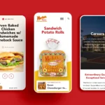 Martin's Potato Rolls Mobile mockups