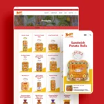 Martin's Potato Rolls website mockups products page