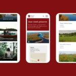 Natural Lands preserves mobile website mockups