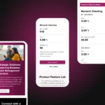 New Valley Bank mobile monarch mockups