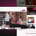 New Valley Bank homepage and hero mockups