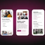 New Valley Bank mobile mockups