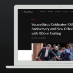 SecureStrux insights desktop mockup