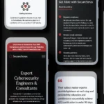 SecureStrux mobile mockups