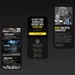 YB Welding mobile website mockups